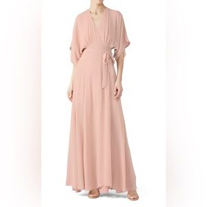 Reformation Winslow dress in blush